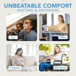 Lofty Aim Car Seat Cushion, Comfortable Memory Foam Seat Pillow for Driving, Sciatica-Back Pain Relief, Cushion for Car-Truck, Office, Wheelchair - Black