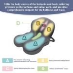 Mosxoed Memory Foam Seat Cushion for Sciatica & Back Pain Relief - Ergonomic Chair Pad with Adjustable Strap & Supportive Comfort Cover, Non-Slip for Car, Truck, Office Chair - Dark Gray