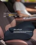 SitCushion Car Seat Cushion for Long Driving, Extra Large Memory Foam Seat Cushion for Sciatica Pain Relief, Car Essentials Orthopedic Pillow for Back Support, Tailbone Pain Relief Cushion (Black)
