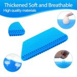 Hvllyan Gel Seat Cushion for Long Sitting (Thick & Extra Large), Gel Cushion for Wheelchair Soft, Chair Cushion, Car Seat Cushion Breathable, for Office Chair for Hip Pain