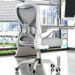 CASASIO Office Desk Chair with Ergonomic Lumbar Support, Extra-Thick Seat Cushion, Flip-up Arms, Breathable Mesh Back, Computer Task Chair for Home Office