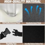 MYFAMIREA Truck Seat Cushion, Memory Foam Trucker Seat Cushion for Truck Driver Long Sitting with Adjustable Strap, Back Support and Pain Relief for Trucker Driving Office Chair and Pain, Dark Gray