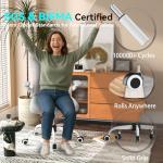 CASASIO Office Desk Chair with Ergonomic Lumbar Support, Extra-Thick Seat Cushion, Flip-up Arms, Breathable Mesh Back, Computer Task Chair for Home Office