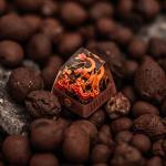 Handmade Japanese Resin Keycaps - Transparent R1/Esc