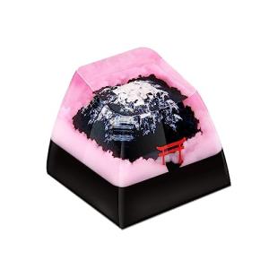 Fuji Mountain Sakura Artisan Keycap for Gaming