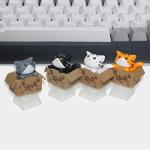 Cute Cat Keycaps for Custom Mechanical Keyboards