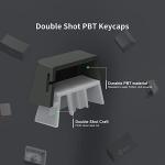 Gradient Gray PBT Keycap Set for Mechanical Keyboards