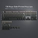 Gradient Gray PBT Keycap Set for Mechanical Keyboards