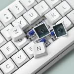 Womier Touches PBT Blanches/Vertes pour Clavier MX