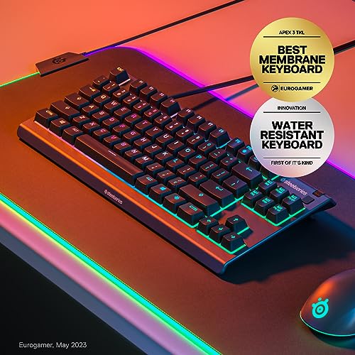 SteelSeries Apex 3 TKL Water-resistant Gaming Keyboard