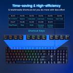 Ultra-Slim RGB Mechanical Gaming Keyboard: Blue Switch