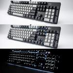 Merdia Gaming Keyboard with Blue Switch and White LED