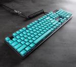 GunMjo Teal Crystal Pudding Keycaps for Gaming