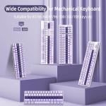 Custom 112 Key Gradient Light Purple Keycap Set