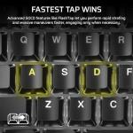 CORSAIR K70 CORE RGB Mechanical Wired Gaming Keyboard with Palmrest – Pre-Lubed MLX Red Linear Switches, SOCD, ABS Double-Shot Keycaps, Sound Dampening, Media Control Dial, QWERTY NA – Black