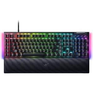 Razer BlackWidow V4 Mechanical Gaming Keyboard: Yellow Switches Linear & Silent - Chroma RGB - 6 Macro Keys - Magnetic Wrist Rest - Doubleshot ABS Keycaps - Roller & Media Keys - Snap Tap