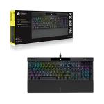 Corsair K70 RGB PRO Wired Mechanical Gaming Keyboard (Cherry MX RGB Red Switches: Linear and Fast, 8,000Hz Hyper-Polling, PBT Double-Shot PRO Keycaps, Soft-Touch Palm Rest) QWERTY, NA - Black