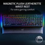 Razer BlackWidow V4 Mechanical Gaming Keyboard: Yellow Switches Linear & Silent - Chroma RGB - 6 Macro Keys - Magnetic Wrist Rest - Doubleshot ABS Keycaps - Roller & Media Keys - Snap Tap