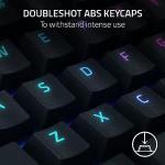 Razer BlackWidow V4 Mechanical Gaming Keyboard: Yellow Switches Linear & Silent - Chroma RGB - 6 Macro Keys - Magnetic Wrist Rest - Doubleshot ABS Keycaps - Roller & Media Keys - Snap Tap