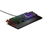 SteelSeries USB Apex 5 Hybrid Mechanical Gaming Keyboard – Per-Key RGB Illumination – Aircraft Grade Aluminum Alloy Frame – OLED Smart Display (Hybrid Blue Switch)