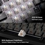 ASUS ROG Strix Scope II 96 Wireless Gaming Keyboard, Tri-Mode Connection, Dampening Foam & Switch-Dampening Pads, Hot-Swappable Pre-lubed ROG NX Snow Switches, PBT Keycaps, RGB-Black