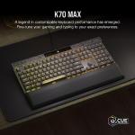 CORSAIR K70 MAX RGB Magnetic Mechanical Wired Gaming Keyboard – MGX Adjustable Switches, Simultaneous SOCD and Rapid Trigger, PBT Double-Shot Keycaps, Sound Dampening, 8000Hz Polling, QWERTY NA, Black
