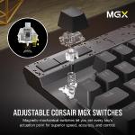 CORSAIR K70 MAX RGB Magnetic Mechanical Wired Gaming Keyboard – MGX Adjustable Switches, Simultaneous SOCD and Rapid Trigger, PBT Double-Shot Keycaps, Sound Dampening, 8000Hz Polling, QWERTY NA, Black