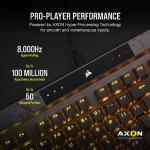 CORSAIR K70 MAX RGB Magnetic Mechanical Wired Gaming Keyboard – MGX Adjustable Switches, Simultaneous SOCD and Rapid Trigger, PBT Double-Shot Keycaps, Sound Dampening, 8000Hz Polling, QWERTY NA, Black