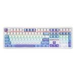 EPOMAKER Aula F108 Wireless Gaming Keyboard, Full Size Mechanical Keyboard with 4000mAh Battery, 108 Hot-Swappable and Programmable Keys, RGB Backlight, for Mac/PC/Android (White&Blue)
