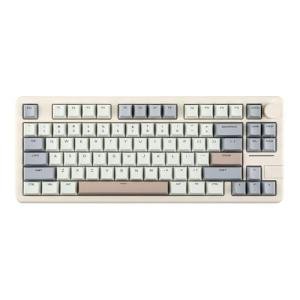 EPOMAKER Galaxy70 Wireless Gaming Keyboard, 75% Aluminium Mechanical Keyboard, Bluetooth 5.0/2.4GHz/USB-C Wired, Programmable, Hot Swappable, for PC/Mac/Office/Gaming (White, Petal Switch)