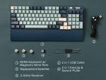 RK ROYAL KLUDGE RK96 RGB Limited Ed, 90% 96 Keys Wireless Triple Mode BT5.0/2.4G/USB-C Hot Swappable Mechanical Keyboard w/Wrist Rest, Software Support & Massive Battery, RK Yellow Switch