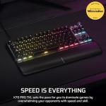 Corsair K70 PRO TKL RGB Tenkeyless Mechanical Wired Gaming Keyboard – Pre-Lubed Hall Effect MGX Hyperdrive Adjustable Switches, Simultaneous SOCD and Rapid Trigger, ABS Double-Shot, QWERTY NA – Black