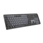 Logitech MX Mechanical Wireless Illuminated Performance Keyboard, Tactile Quiet Switches, Backlit Keys, Bluetooth, USB-C, macOS, Windows, Linux, iOS, Android, Metal (Renewed)