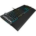 CORSAIR K100 RGB Mechanical Gaming Keyboard - CHERRY MX SPEED RGB Silver Keyswitches - PBT Double-Shot Keycaps - Elgato Stream Deck and iCUE Compatible - QWERTY NA Layout - Black