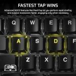 Corsair K70 PRO TKL RGB Tenkeyless Mechanical Wired Gaming Keyboard – Pre-Lubed Hall Effect MGX Hyperdrive Adjustable Switches, Simultaneous SOCD and Rapid Trigger, ABS Double-Shot, QWERTY NA – Black