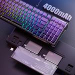 AULA F98 Mechanical Keyboard RGB, Tri-Mode Bluetooth/2.4G/USB-C Hot Swappable 99 Keys Custom Gaming Keyboard, Pre-lubed Linear Switches Gasket-Mount Creamy Sound w/Number Pad for PC Xbox PS5 MAC