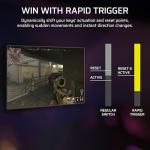 Corsair K70 PRO TKL RGB Tenkeyless Mechanical Wired Gaming Keyboard – Pre-Lubed Hall Effect MGX Hyperdrive Adjustable Switches, Simultaneous SOCD and Rapid Trigger, ABS Double-Shot, QWERTY NA – Black