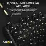 Corsair K70 PRO TKL RGB Tenkeyless Mechanical Wired Gaming Keyboard – Pre-Lubed Hall Effect MGX Hyperdrive Adjustable Switches, Simultaneous SOCD and Rapid Trigger, ABS Double-Shot, QWERTY NA – Black