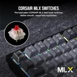 Corsair K65 Plus Wireless 75% RGB Mechanical Gaming Keyboard – Pre-Lubricated MLX Red Linear Switches – PBT Dye-Sub Keycaps – PC, Mac, PS5, PS4, Xbox, iPad – QWERTY NA – Black/Gray