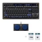 8BitDo 87 Keys Retro Mechanical Keyboard Bluetooth/2.4G/USB-C, RGB Backlight, Hot Swappable, Dual Super Programmable Buttons, Volume Knob for PC and Android - Mecha BREAK: PANTHER