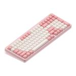 nuphy Halo96 V2 Wireless Keyboard,Gasket Structure,96% Hot Swappable Gaming Keyboard, 99 Kyes RGB Backlit Mechanical Keyboard, Support QMK/VIA,Bluetooth/USB-C/2.4GHz-Pink,Raspberry Switches(46gf)