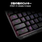 ASUS ROG Strix Scope RX Gaming Mechanical Keyboard, Red Optical Switches, USB 2.0 Passthrough, 2X Wider Ctrl Key, Aura Sync, Armoury Crate RGB Lighting, Black