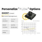 LOFREE Flow Low Profile Mechanical Keyboard, 100 Keys Rechargeable Wireless Keyboards with Bluetooth and Wired Connection for Windows, Mac OS/White Ghost Linear Switches