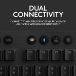 Logitech G915 LIGHTSPEED Wireless RGB Mechanical Gaming Keyboard Clicky, Pro-Grade Wireless, Low Profile Mechanical Switches, 22MM Ultra-Thin Design, Black (Renewed)