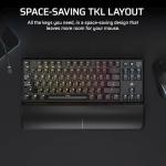 Corsair K70 CORE TKL Wireless RGB Tenkeyless Mechanical Gaming Keyboard – Pre-Lubed MLX Red v2 Linear Switches, SOCD, ABS Double-Shot Keycaps, Sound Dampening, 1000Hz Polling, QWERTY NA – Black