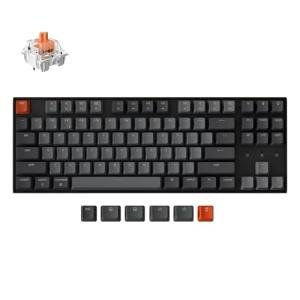 Keychron K8 Wireless Mechanical Keyboard – Silent Red Switch for Quiet Office and Gaming, TKL 87 Keys, Soft White LED Backlight, Bluetooth & USB-C Wired Connectivity, Compatible with Mac and Windows