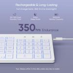 SABLUTE Wireless Compact Keyboard with Colorful Backlights