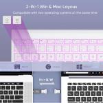 SABLUTE Wireless Compact Keyboard with Colorful Backlights