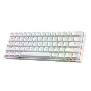 Redragon K530 Pro Draconic 60% Wireless RGB Mechanical Keyboard, BT/2.4Ghz/Wired 3-Mode 61 Keys Compact Gaming Keyboard w/Hot-Swap Socket, Free-Mod Plate Mounted PCB & Linear Red Switch