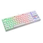 Redragon K552 Mechanical Gaming Keyboard 60% Compact 87 Key Kumara Wired Cherry MX Blue Switches Equivalent for Windows PC Gamers (RGB Backlit White)